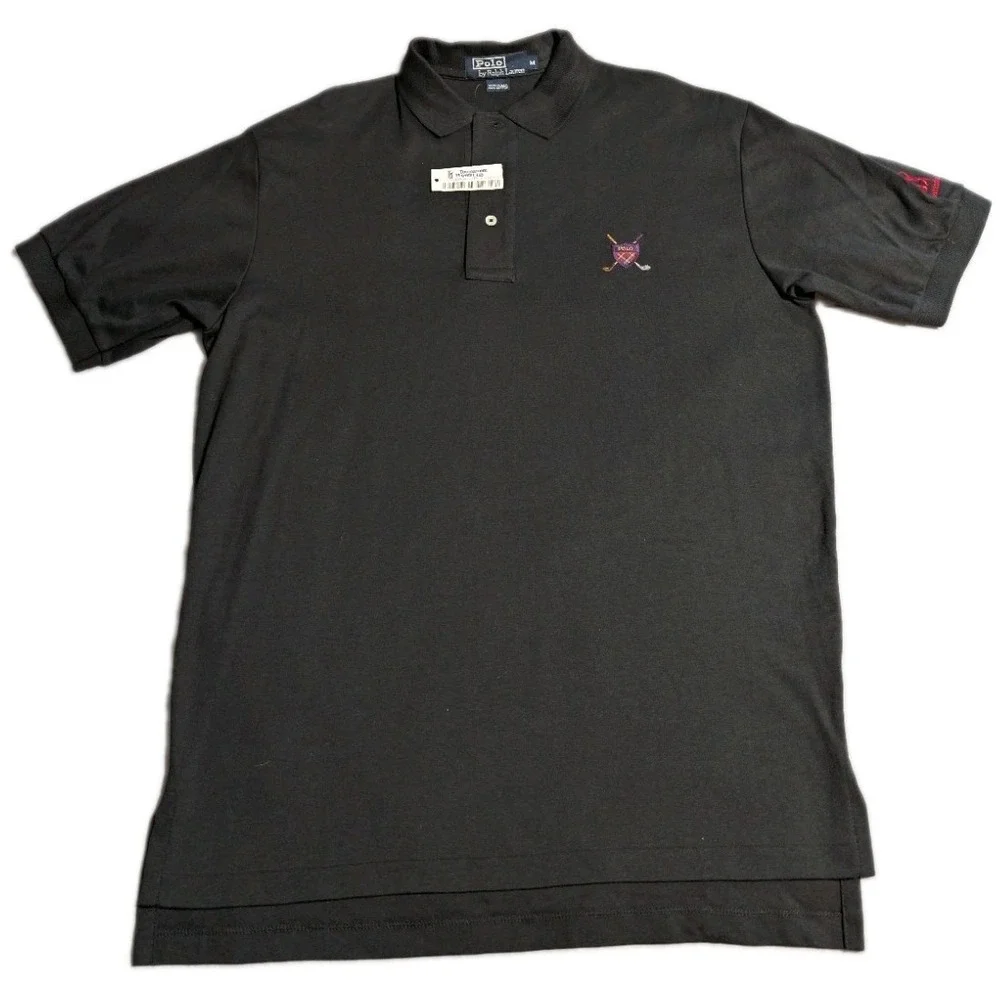 Polo Ralph Lauren TPC Scottsdale Golf Polo Shirt USA Black NWOT Men's M